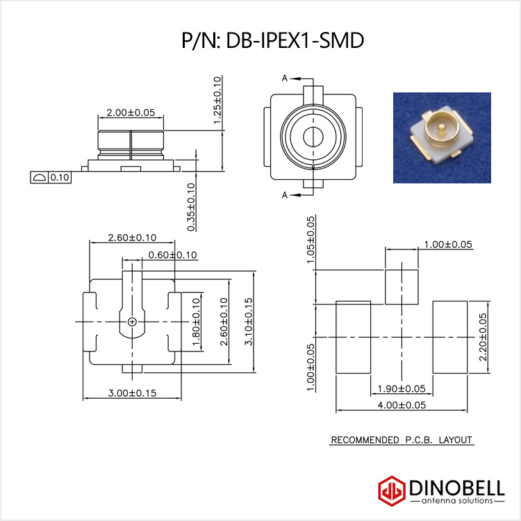 ipex ufl mhf receptacle connector