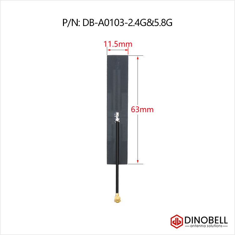 10 Antenne PCB Interne Dual Band 2.4G/5.8G/5G Con Adesivo – Per Bluetooth, WiFi E Dispositivi Smart, Interfaccia IPEX